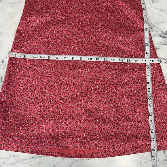 Vintage Y2K J.Crew Ditsy Floral Open Back Halter Dress Pink Summer Size 4 - Picture 9 of 10